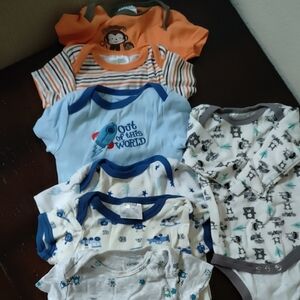 Carter's Baby Bodysuit Collection - Orange, Blue, White